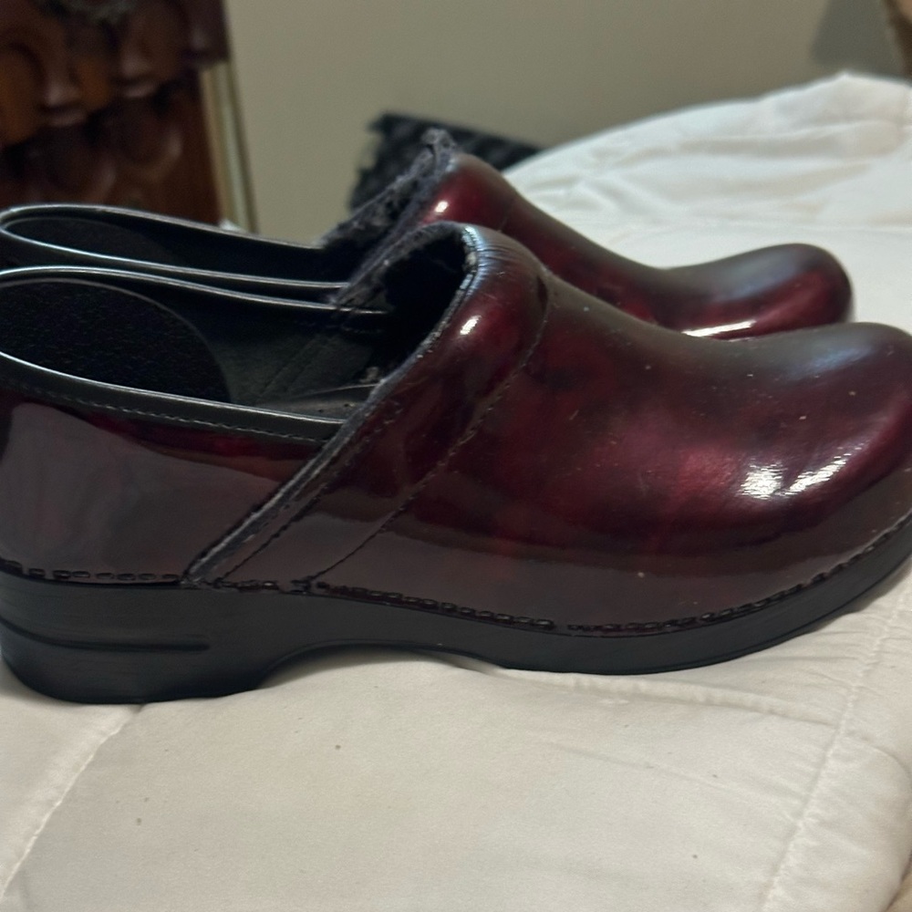Dansko Burgundy Classic Footwear.